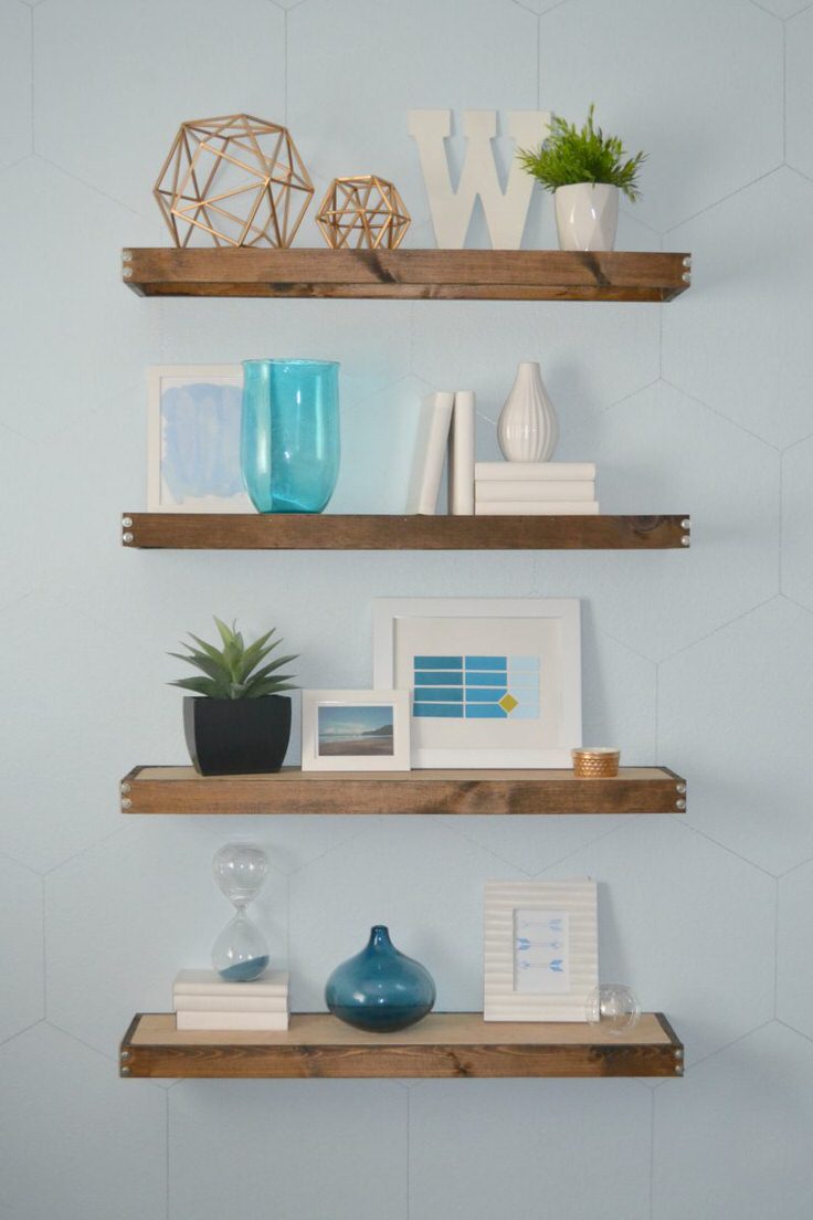 DIY Floating Shelves - An Easy Tutorial - arinsolangeathome