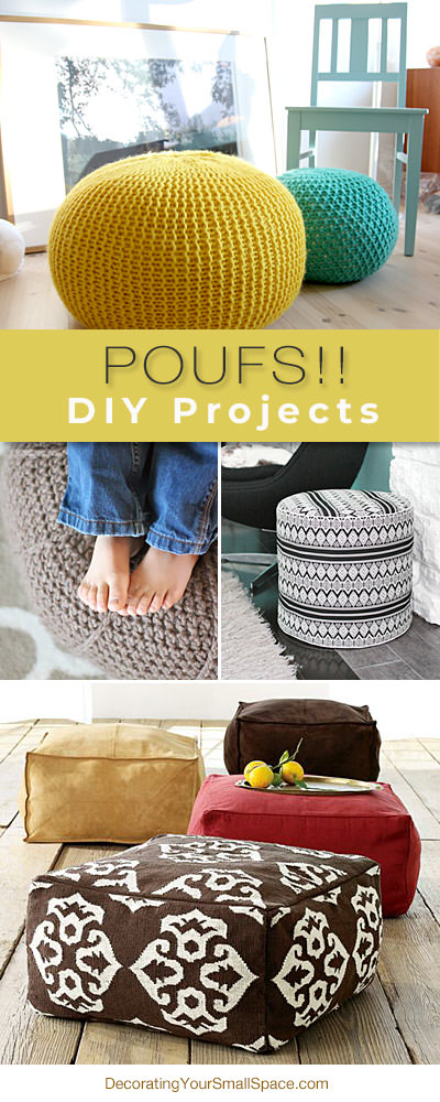 DIY Pouf Ottoman ~ Tutorial and Lessons Learned