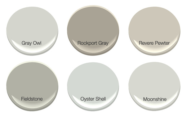 6 Shades of Grey! (Paint Colors, That Is!) Benjamin Moore