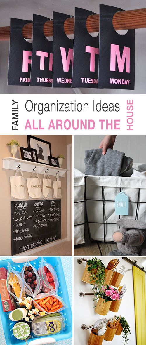 Organization Ideas for a Family