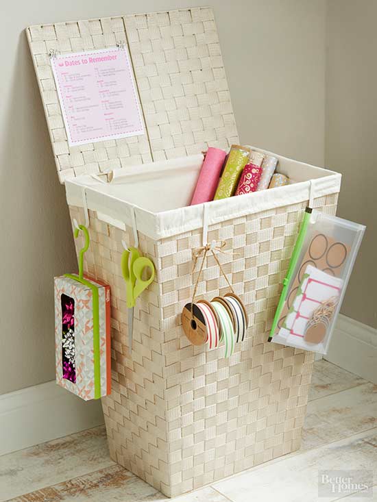 BirchTree Organizing  22 Easy Ways To Organize Gift Wrap Supplies