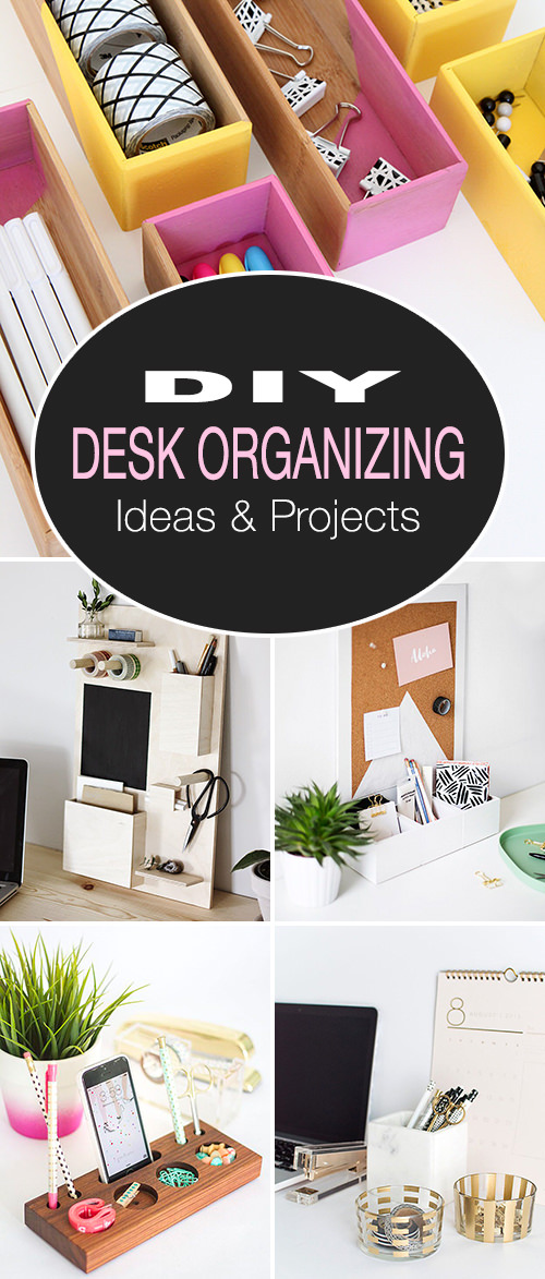 diy desk paper organizer