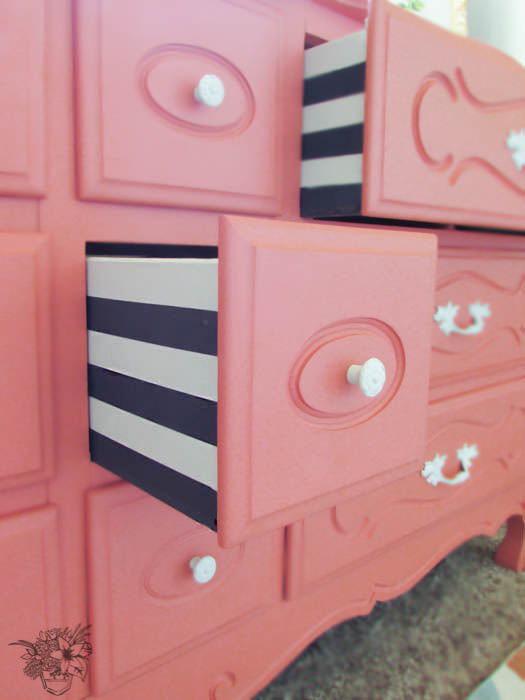 make bake and love: DIY: Coral Dresser Drawer Liner