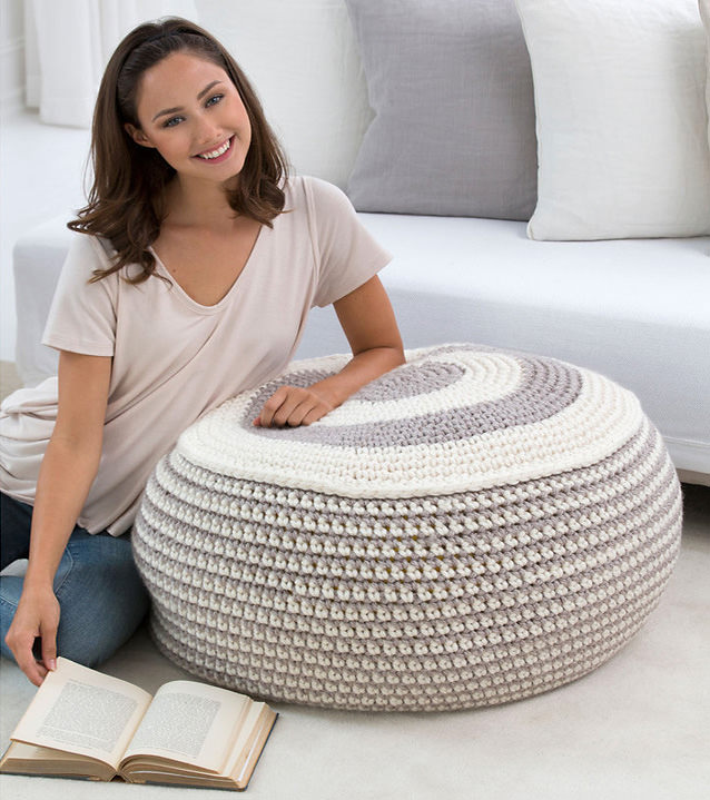 DIY Pouf Ottoman ~ Tutorial and Lessons Learned