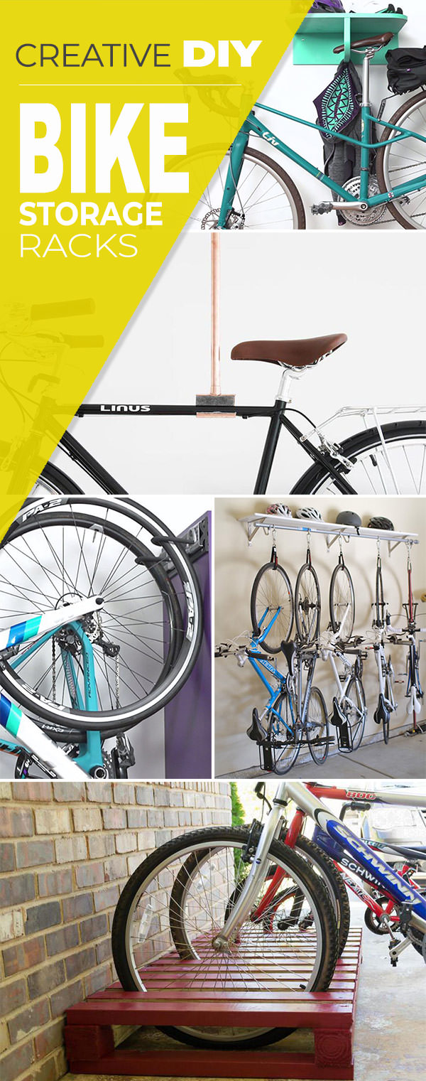 Creative DIY Bike Storage Racks • OhMeOhMy Blog