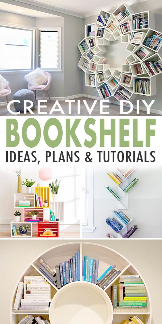 Creative Diy Bookshelf Ideas Plans Tutorials Ohmeohmy Blog