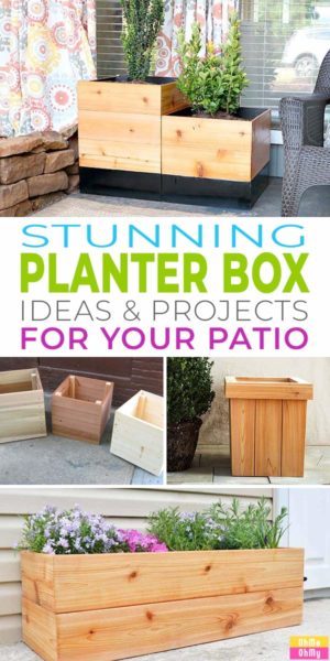 Stunning Planter Box Ideas & Projects for Your Patio • OhMeOhMy Blog