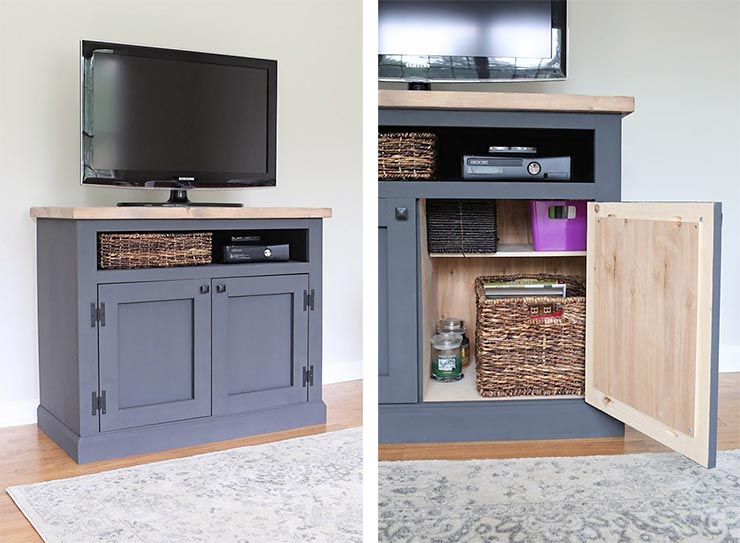 DIY TV Stand / Media Console – The Inspired Workshop