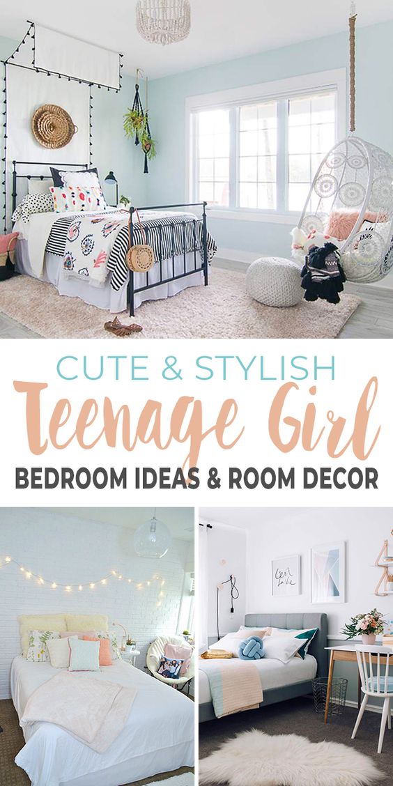 Cute & Stylish Teenage Girl Bedroom Ideas & Room Decor • OhMeOhMy Blog