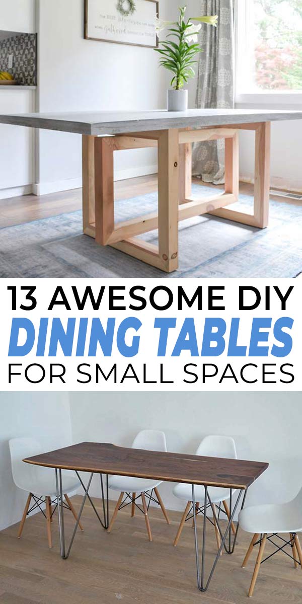 13 Awesome DIY Dining Tables for Small Spaces • OhMeOhMy Blog