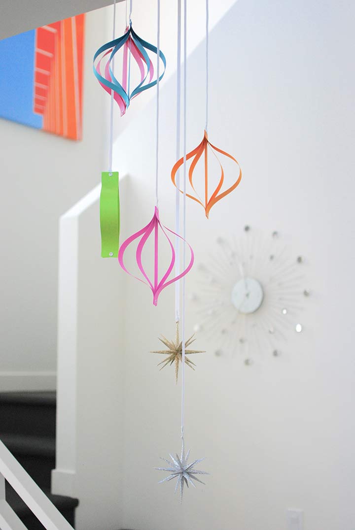 DIY Paper Christmas Ornaments - DIY Inspired