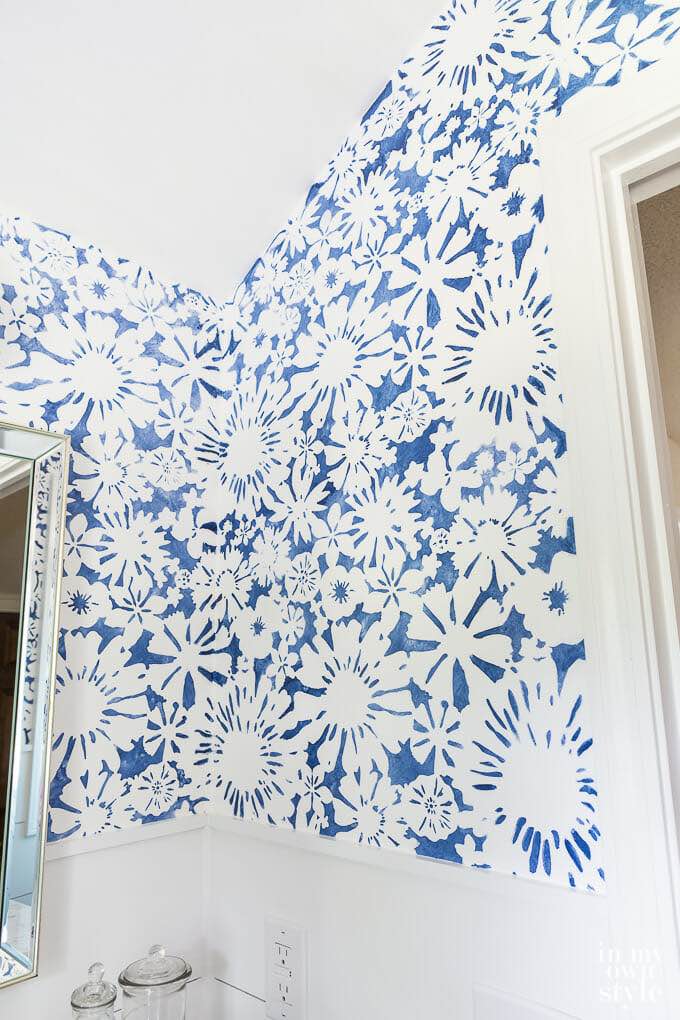 How to Make Your Own DIY Hand Painted Wallpaper • OhMeOhMy Blog