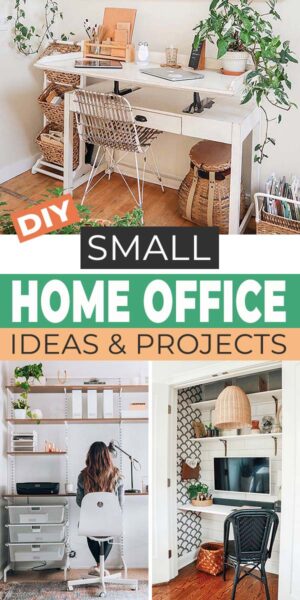 10 DIY Small Home Office Ideas for When You Have No Space! • OhMeOhMy Blog