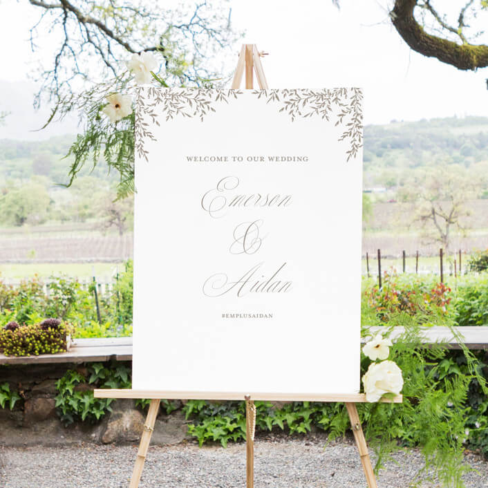 DIY Welcome Sign and Stand  Wedding signs diy, Sign stand, Diy easel