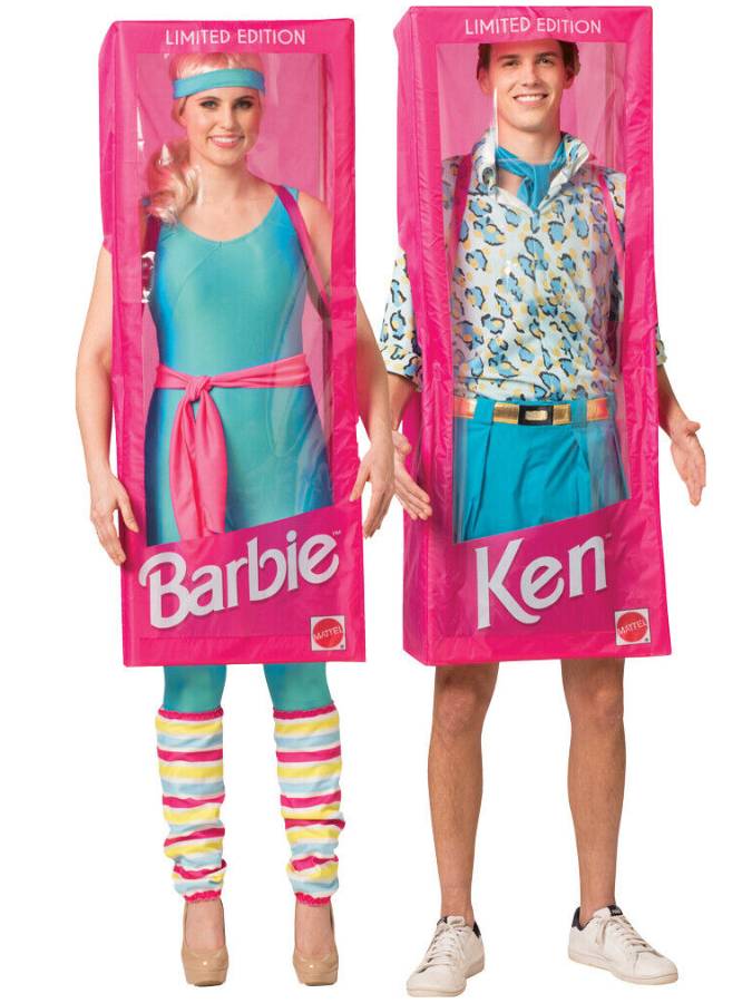 homemade barbie and ken costumes